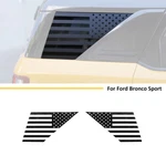 2XREAR Triangular Quarter Window Glass Sticker Trim For Bronco Sport 2021+ Black. Fixed Price $21.99.