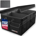 Fortem Collapsible Car Trunk Organizer Suv Storage Box With Lid Black. Fixed Price $43.99.