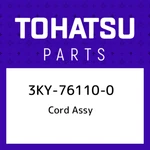 3KY-76110-0 Tohatsu Cord Assy 3KY761100, New Genuine Oem Part. Fixed Price $698.94.