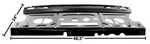 1968-72 Chevelle Package Shelf Panel W/reinforcement New. Fixed Price $351.86.