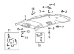 Genuine Ford Explorer Headliner Lining W/o Sunroof Sandstone (2020-2024) Oe. Fixed Price $2297.22.