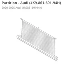 Genuine Audi RS6 A6 Avant Quattro Cargo Pet Net Partition 4K986169194H Oem. Fixed Price $199.95.