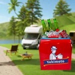 Yakimoto 14QT Portable Leak-proof Car Cooler,red Vintage Style Metal Ice Chest. Fixed Price $149.99.