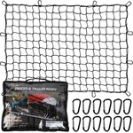 Analim Cargo Net For Pickup Truck Bed, 4' X 6' Stretches To 4FT 6FT, Black. Fixed Price $34.02.
