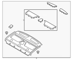 Genuine Ford Panel Assembly Rear Package Tray DP5Z-5446668-FF. Fixed Price $311.85.