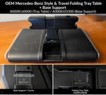 Oem Mercedes-benz Folding Tray Table + Base A0008160000 A0008103300. Fixed Price $159.99.
