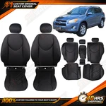 Full Kit Fits 2006 -2011 2012 Toyota RAV4 Front & Rear Leather Seat Covers Black. Fixed Price $376.41.