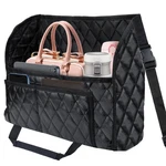 Car Purse Holder Between Seats, Leather Auto Front Handbag Organizer Poc.... Fixed Price $19.89.