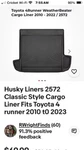 Husky Liners 2572 Classic Style Cargo Fits Toyota 4 Runner 2010 2023. Fixed Price $59.99.