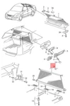 Genuine Vw Removable Cargo Net Partition 1J9861691L62F. Fixed Price $113.18.