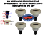 Gm Regulator Window Rollers Side Door Crank Glass Rear Panel Instructions 4P B. Fixed Price $16.90.