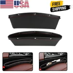 2X Leather Catch Caddy Car Seat Console Gap Filler Side Organizer Pocket Storage. Fixed Price $12.99.