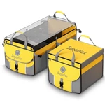 Sugarfox Car Trunk Organizer For Suv - 63L+26L Modular Storage, Gray/yellow. Fixed Price $29.88.