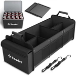 Knodel Extra Large Trunk Organizer With Cooler Bag, 3 Compartments Black. Fixed Price $45.90.