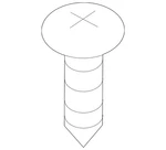 Genuine Mitsubishi Lower Quarter Trim Screw MF455513. Fixed Price $5.28.