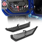 Pair Aluminum Front Door Pocket Storage Cargo Net For 18-26 Jeep Wrangler Jl Jt. Fixed Price $79.10.