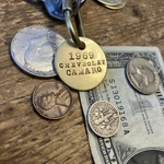 1969 Chevrolet Camaro Brass Key Fob. Fixed Price $14.95.