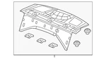 Genuine Honda Package Tray Trim 84505-TR0-A11ZB. Fixed Price $157.90.