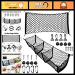 2 Pcs Adjustable Elastic Cargo Net - Heavy Duty Trunk Organizer For Suv, Truck. Fixed Price $41.99.