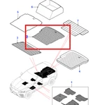 Genuine Jaguar F Rubber Load Space Mat T4A38693. Fixed Price $182.53.