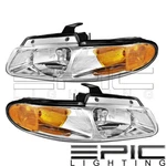 Left Right Pair Head Lamps For 2000 Voyager Caravan Chrysler Town & Country. Fixed Price $120.69.