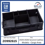 Oem 2020-2026 Cadillac Cargo Organizer With Caddy Script Black 20992615. Fixed Price $171.55.