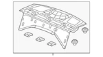 Genuine Honda Package Tray Trim 84505-TR5-A01ZC. Fixed Price $118.18.