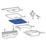 Jeep 6AT12DX9AB Rear Spare Tire Compartment Cover. Fixed Price $257.50.