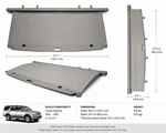 Toyota Sequoia Rear Cargo Cover Retractable Trunk Privacy Shade Gray Oem. Fixed Price $369.97.