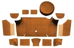 1967-68 Mustang Fastback Nylon Loop Trunk Carpet Set With Boards Saddle. Fixed Price $204.99.
