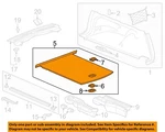 Gm Oem 18-20 Regal Tourx Rear Body Interior Trim-floor Mat 39143065. Fixed Price $129.61.