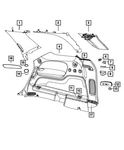Genuine Mopar Loop Cover 1TK05BD3AB. Fixed Price $5.06.