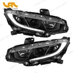 Factory Headlights W/led Drl For Honda Civic 2016-2021 Black Headlamp Right+left. Fixed Price $96.31.