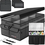 Fortem Organizer With Cooler Suv Car Trunk, Xxl (105L), Grey. Fixed Price $91.99.