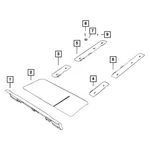 For Jeep Wrangler 2024-2025 6BZ82TX7AB Rear Right Floor Side Rail. Fixed Price $39.14.