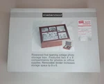Melannco Rosewood Five Opening Collage Storage Box Photo Frame New. Fixed Price $19.99.