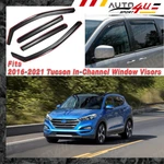 Fits Hyundai Tucson 2016-2021 In-channel Vent Window Visor Rain Guard Deflectors. Fixed Price $45.89.