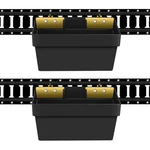 Onesnt Pack E-track Basket Storage Bin 14.5" X 7-1/8" 6-1/2", Black. Fixed Price $60.79.