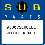 Subaru Mat Floor Side Rh 95067SC000LL, New Genuine Oem Part. Fixed Price $51.72.