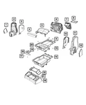 Genuine Mopar Cushion Storage Bin 5ZF70TX7AA. Fixed Price $38.48.