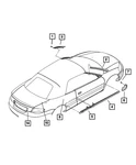 Genuine Mopar Deck Upper Panel Molding 4805487AB. Fixed Price $302.93.