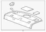 Genuine Gm Ebony Rear Window Panel Trim 20960724. Fixed Price $107.51.