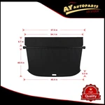 Cargo Cover Rear Trunk Retractable Security Fits Vw Atlas 2018 2019 2020-2024. Fixed Price $77.28.