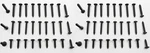 60 Black Interior Screws For Mopar Fury Valiant Cuda Challenger Imperial Etc. Fixed Price $25.00.