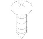 Genuine Mitsubishi Lower Quarter Trim Screw MF455513. Fixed Price $6.84.