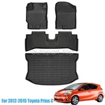 3D Floor Mats Liners / Trunk Cargo Cover Tpe For 2012-2015 Toyota Prius. Fixed Price $61.29.