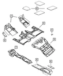 Genuine Mopar Slush Mats 82212172AC. Fixed Price $128.63.