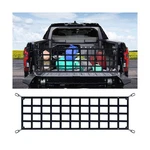 Tailgate Net, 60"X18", Mesh, For Pickup Truck Bed, Universal Fit, Black. Fixed Price $28.52.