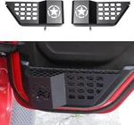 Door Storage Pockets Side Insert Jl 4 Rear, Metal Black With Star. Fixed Price $73.10.