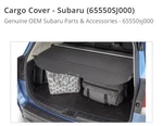Subaru Forester Retractable Cargo Cover - (65550SJ000) Genuine Oem. Fixed Price $125.00.
